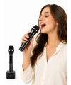 Profesyonel Kablosuz Mikrofon Seti Çift Mikrofonlu