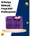Profesyonel Makyaj Uygulamalarına Özel 12 Parça Kompakt Ve Hafif Makyaj Fırça Seti