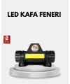 Profesyonel Şarjlı Led Kafa Lambası – Uzun Mesafe + Ortam Aydınlatması