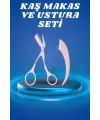 Profesyonel Taraklı Kaş Usturası Ve Kaş Makası Bıyık Alma Kaş Usturası