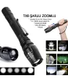 Profesyonel Tx6 Şarjlı Zoomlu El Feneri Wt-241
