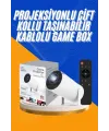 Projeksiyon Cihazı Video Oyun Konsolu 8 Gb Hafıza Lcd Ekran Kumandalı