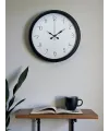 Pure Time Black 40 Cm Metal Duvar Saati