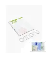 PVC Duş Perdesi - Çift Kanatlı - 12 Halkalı - 90x180 cm