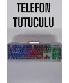 Q Klavye Rgb Işıklı Klavye Ve Mouse Seti Kablolu Mouse Hediyeliş