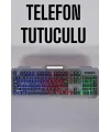 Q Klavye Rgb Işıklı Klavye Ve Mouse Seti Kablolu Mouse Hediyeliş