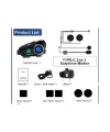Q28 2x 2 Eşleşmeli Motosiklet Kask Bluetooth Kulaklık 1080p Kamera Su Geçirmez Intercom