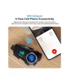 Q28 2x 2 Eşleşmeli Motosiklet Kask Bluetooth Kulaklık 1080p Kamera Su Geçirmez Intercom