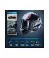 Q28 Motosiklet Kask Bluetooth Kulaklık 1080p Kamera Interkom Kulaklık Su Geçirmez Intercom