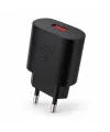 QC 3.0 Tek USB-A Hızlı Şarj Başlığı Siyah