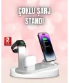 Qi Destekli Tüm Cihazlarla Uyumlu Kablosuz Şarj Ünitesi
