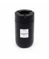 Qlux C-00570 ( 660cc ) ( Siyah Cam ) ( Siyah Plastik Kapak ) Küllük ( No-08 Cıgarette & Kül Tablası )*12=k