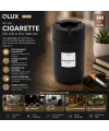 Qlux C-00570 ( 660cc ) ( Siyah Cam ) ( Siyah Plastik Kapak ) Küllük ( No-08 Cıgarette & Kül Tablası )*12=k