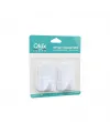 Qlux L-00735 2pcs Opak Beyaz Plastik Askı