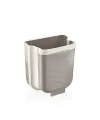 Qlux L-00869-3 ( Bej ) Katlanabilir Mutfak Çöp Kovası ( 6lt )*8=k