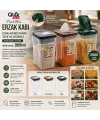 Qlux L-00993 ( No 3 ) ( Renkli ) Freshmax Erzak Kabı ( Şeffaf Pls.kap ) ( 2800ml )*18=k