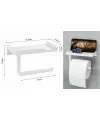 Raflı Yapışkanlı Tuvalet Kağıdı Askılığı