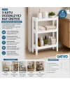 Rafty 3 Katlı Sepet Organizer Düzenleyici Raf Ünitesi 465x145x500mm