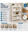 Rafty 4 Katlı Sepet Organizer Düzenleyici Raf Ünitesi 465x145x690mm