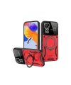 Realme 11 Pro Plus Joy Lens Standlı Kapak - Kırmızı