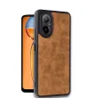 Realme 12 Lite Kılıf Aras Deri Kapak - Taba