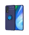 Realme 7 Kılıf Range Yüzüklü Silikon - Mavi