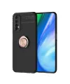 Realme 7 Kılıf Range Yüzüklü Silikon - Siyah-gold