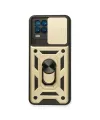 Realme 8 Kılıf Pars Lens Yüzüklü Silikon - Gold