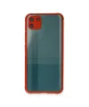 Realme C11 Kılıf Miami Şeffaf Silikon - Kırmızı