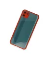Realme C11 Kılıf Miami Şeffaf Silikon - Kırmızı