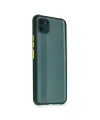 Realme C11 Kılıf Miami Şeffaf Silikon - Koyu Yeşil