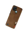 Realme C21 Kılıf Loop Deri Silikon - Kahverengi