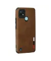 Realme C21 Kılıf Loop Deri Silikon - Kahverengi