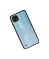 Realme C21 Kılıf Miami Şeffaf Silikon - Siyah