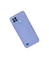 Realme C21 Kılıf Nano İçi Kadife Silikon - Lila