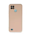 Realme C21 Kılıf Nano İçi Kadife Silikon - Pudra