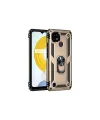 Realme C21 Kılıf Sofya Yüzüklü Silikon Kapak - Gold