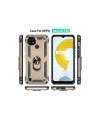Realme C21 Kılıf Sofya Yüzüklü Silikon Kapak - Gold