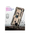 Realme C21 Kılıf Sofya Yüzüklü Silikon Kapak - Gold