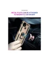 Realme C21 Kılıf Sofya Yüzüklü Silikon Kapak - Gold