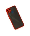 Realme C25 Kılıf Montreal Silikon Kapak - Kırmızı