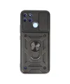 Realme C25y Kılıf Pars Lens Yüzüklü Silikon - Siyah