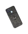 Realme C25y Kılıf Pars Lens Yüzüklü Silikon - Siyah