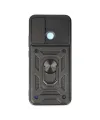 Realme C25y Kılıf Pars Lens Yüzüklü Silikon - Siyah