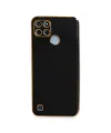 Realme C25y Kılıf Volet Silikon - Siyah