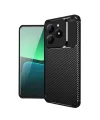 Realme C61 Kılıf Auto Focus Karbon Kapak - Siyah