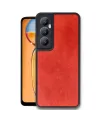 Realme C65 Kılıf Aras Deri Kapak - Kırmızı