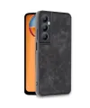Realme C65 Kılıf Aras Deri Kapak - Siyah