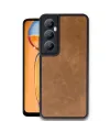 Realme C65 Kılıf Aras Deri Kapak - Taba