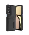 Realme C65 Sara Kartvizitli Deri Kılıf - Siyah